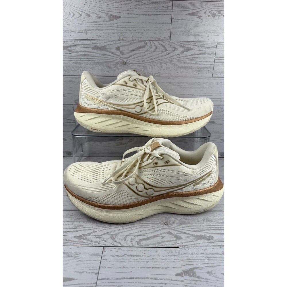 Saucony Ride 18 S11001-104 White 9.5D Womens Sneakers Mesh Running Shoes #675